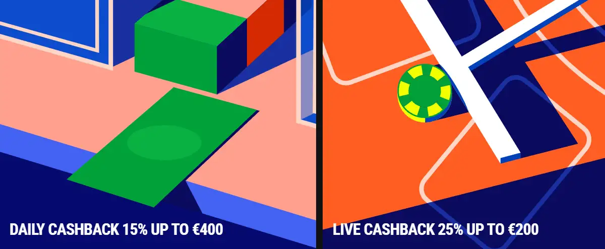 Banner promozionale cashback Tikitaka Casino